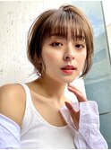 大人マッシュショート #カーキグレージュ大人かわいい