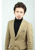 スーツ短髪ツーブロック束感モテる渋ショートオリーブグレージュ