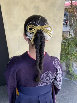 ゼスト フィーノ(ZEST fino) 【ZEST立川 橋本姫奈】袴着付け×一束フィッシュボーン