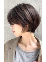 マッシュアンドマッシュアヴェダ ららぽーと福岡店(mash&mash AVEDA)&nbsp;30代40代50代前下がりショートボブ福岡博多