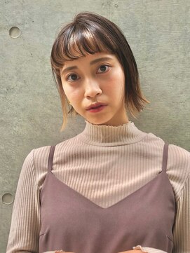 マックス フォー ヘアー(MAX FOR HAIR) 【デザインカラー】外ハネボブ×インナーカラー