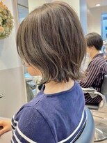 グラフ 日本橋(GRAFF)&nbsp;ニュアンスカラー/アッシュオリーブ前下がりボブ【日本橋】