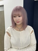 ホワイトピンクベージュ/髪質改善/ダブルカラーケアブリーチ20代