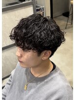 スイッチ(men's SWITCH)&nbsp;大分メンズ波巻きスパイラルパーマツーブロックマッシュ刈り上げ