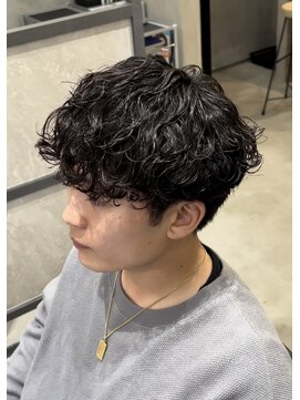 スイッチ(men's SWITCH) 大分メンズ波巻きスパイラルパーマツーブロックマッシュ刈り上げ