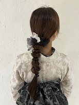 バサラ 大阪梅田店(VASARA)&nbsp;着物　へアメ　ロング　編み下ろし　タイトヘア　大阪