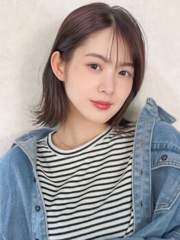 アグ ヘアー ケープ 男鹿店(Agu hair cape)の写真/【最旬トレンド】全国展開のAguだからなせるテクでクセ毛が扱いやすい万能ヘアに☆艶・潤いもkeep◎[男鹿]