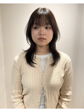 ノック(knock) ミディアムレイヤー＊オリーブブラウン／イルミナカラー