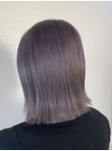 大人ショートボブヘアくびれショート白髪染めグレイカラー40代