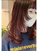 【mimura】顔まわりレイヤー　レイヤーカット　赤髪　草加　谷塚