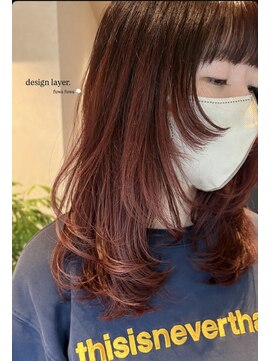 コンフィー(comfy) 【mimura】顔まわりレイヤー　レイヤーカット　赤髪　草加　谷塚