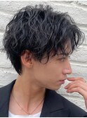 【波巻きパーマ＆ツイストスパイラルパーマ(メンズカット）】