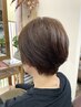 くせの動きを活かすカット+髪質改善白髪染め￥12,650→￥11,000
