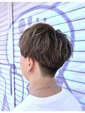 シザーズ(SCISSORS) ショートマッシュ/メンズカラー/ベージュ/ブリーチ/ハイライト