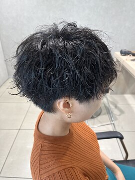 アッシュ 高幡不動店(Ash) プードルパーマショートハンサムショートパーマ刈り上げ