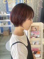 コワファースト 大分(COIFF1RST)&nbsp;大人可愛いショートボブ白髪ぼかし20代30代40代/大分