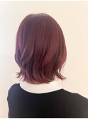 レッドカラー×外ハネボブ