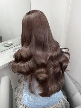 ベレーザ 渋谷(BELEZA) 16417ナチュラルブラウンレイヤーラウンドバングオリーブグレー