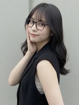 ヘアサロンM 新宿&nbsp;前髪×小顔×レイヤー×髪質改善×ブルーブラック