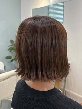 ミューシグ(mysig) 外はねボブ×ラベンダーベージュ