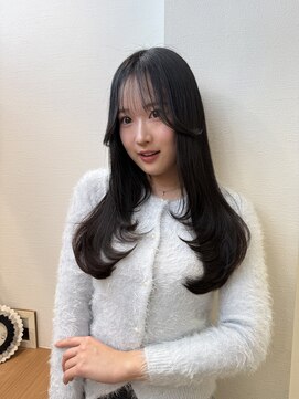 ロンドアベニール 北千住(Lond avenir) オリーブグレー/韓国風巻き/レイヤーカット/髪質改善/縮毛矯正