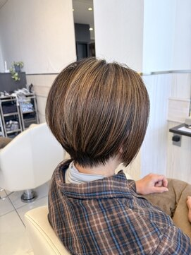 ボブ/イルミナカラー/髪質改善オージュア