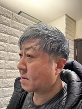 ブルーシルバー　ダブルカラー