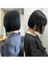｢綺麗に収めたい｣縮毛矯正とボブカットでスッキリ綺麗なスタイル