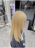 イメチェン/ピンクベージュ/アンブレラカラー/前髪/藤沢美容院