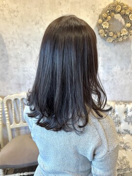 ディーヴァヘアーエズ(DIVA hair Eze) くびれボブ/ダークグレージュカラー/ブリーチなしカラー◎