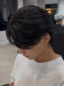 エルマーク 本山(L-MARK) マッシュヘア/黒髪/メンズカット/men's/フェザーパーマ