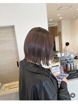 メルク(merc)&nbsp;レイヤー ボブ ショート インナーカラー 韓国