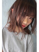 ソルト(Salt)&nbsp;【Salt大名】長めの切りっぱなしボブ×ベリーアッシュ(OKABE)2