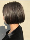ミニボブ ボブ ショートボブ 秋カラー オリーブカラー
