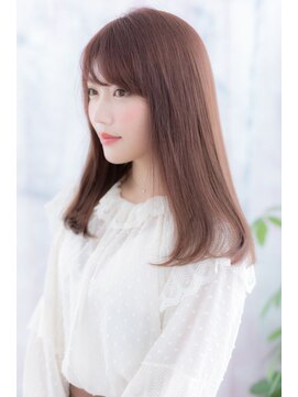 ミック ヘアアンドビューティー 大山店(miq Hair&Beauty) 王道スイート♪ピンクカラーのラブフェミニンストレート
