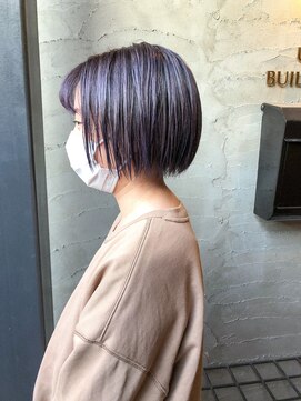 ユーアールキャッスル(UR CASTLE) アッシュバイオレットミニボブスタイル