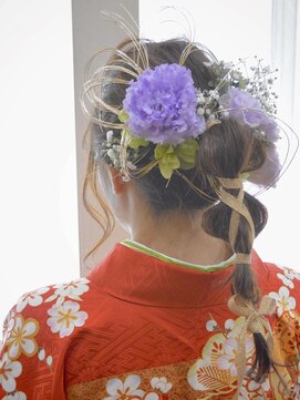 ヘアー カフェ コトノハ(hair cafe kotonoha) 【コトノハ】かわいい着物ヘア 成人式 卒業式 振袖 袴ヘアー 1