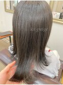 透け感グレージュ