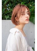 大人かわいい前髪セシルカットココアブラウンフリンジウェーブ