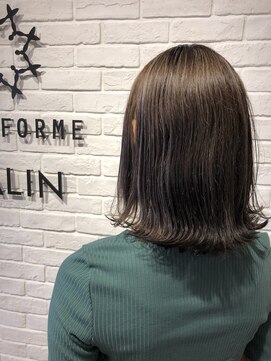 ヘア スパ ビューティー エールフォルム(HAIR SPA BEAUTY YELLFORME) 艶感シークレットハイライト×外ハネボブ