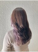 インナーカラー/ピンクラベンダー【グレージュカラー】