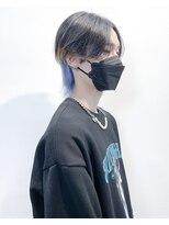 カンゴール サロン トウキョウ セントラル 原宿(KANGOL SALON TOKYO CENTRAL)&nbsp;センターパートウルフ×デザインカラー