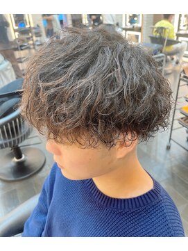 アッシュ 下丸子店(Ash) ツイストスパイラルパーマ　センターパートソフトツーブロック