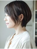 大人可愛い ヘルシースタイル 30代40代50代 ひし形ショート ボブ