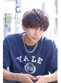 【曲がる縮毛矯正】サーフカール フェザーパーマ ブルーブラック