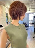ボブルフ小顔に見せるヘアワンレン黒髪カタログ髪質改善福岡博多