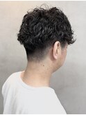 スペインカール/ブルーブラック/フェザーパーマ/メンズ117