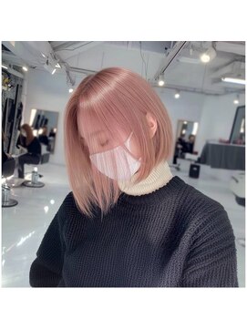 ヘアーメイク コラソン(hair make corazon) 1黒髪ボブルフネビージュ小顔ワンレンダークアッシュ