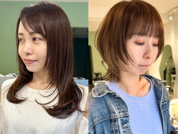 サビィ(Sabby)の写真/お客様の雰囲気や理想に合わせた似合わせカットで唯一無二のヘアスタイルに◎