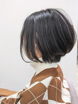エルゴ 川崎西口(ergo)の写真/ショート・ボブのスタイルならお任せ！骨格から毛流れまで計算されたカットで、扱いやすい美フォルムに♪
